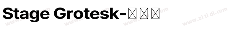 Stage Grotesk字体转换 Stage Grotesk字体转换